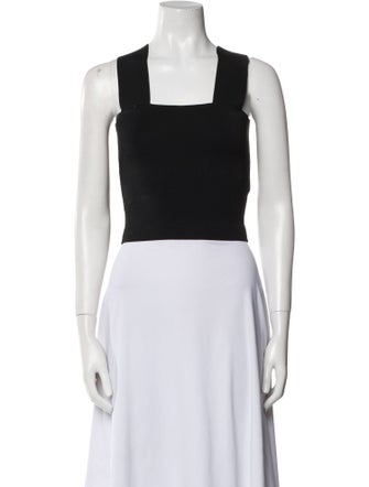 A.L.C. Square Neckline Sleeveless Crop Top