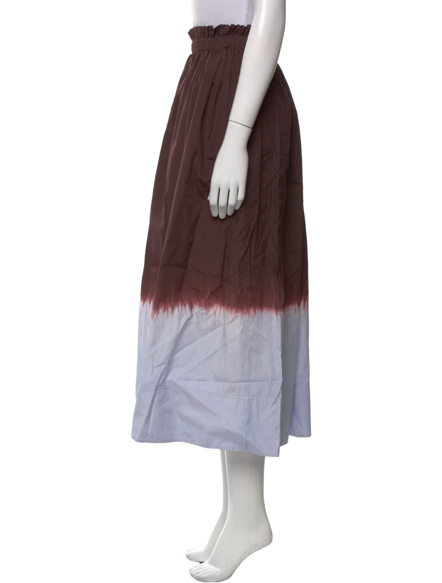 A.L.C. Colorblock Pattern Midi Length Skirt