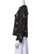 A.L.C. Silk Floral Print Blouse