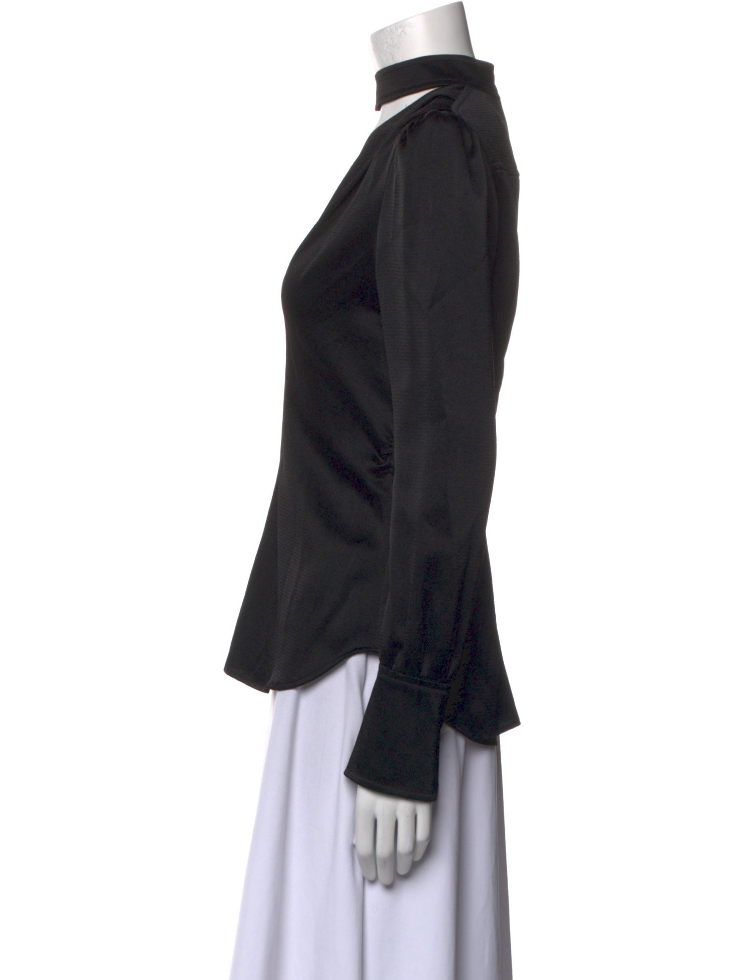 A.L.C. Mock Neck Long Sleeve Blouse