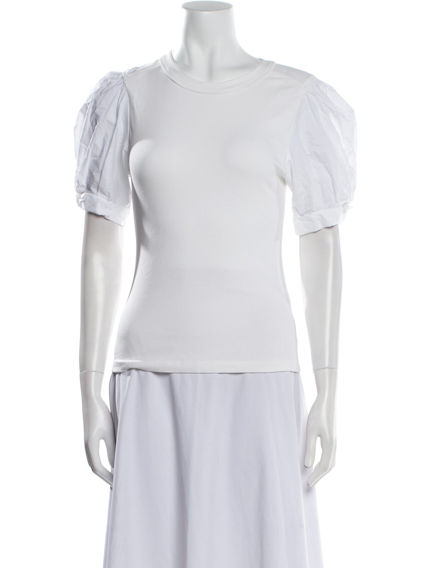 A.L.C. Bateau Neckline Short Sleeve T-Shirt