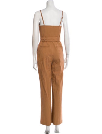 A.L.C. Linen V-Neck Jumpsuit