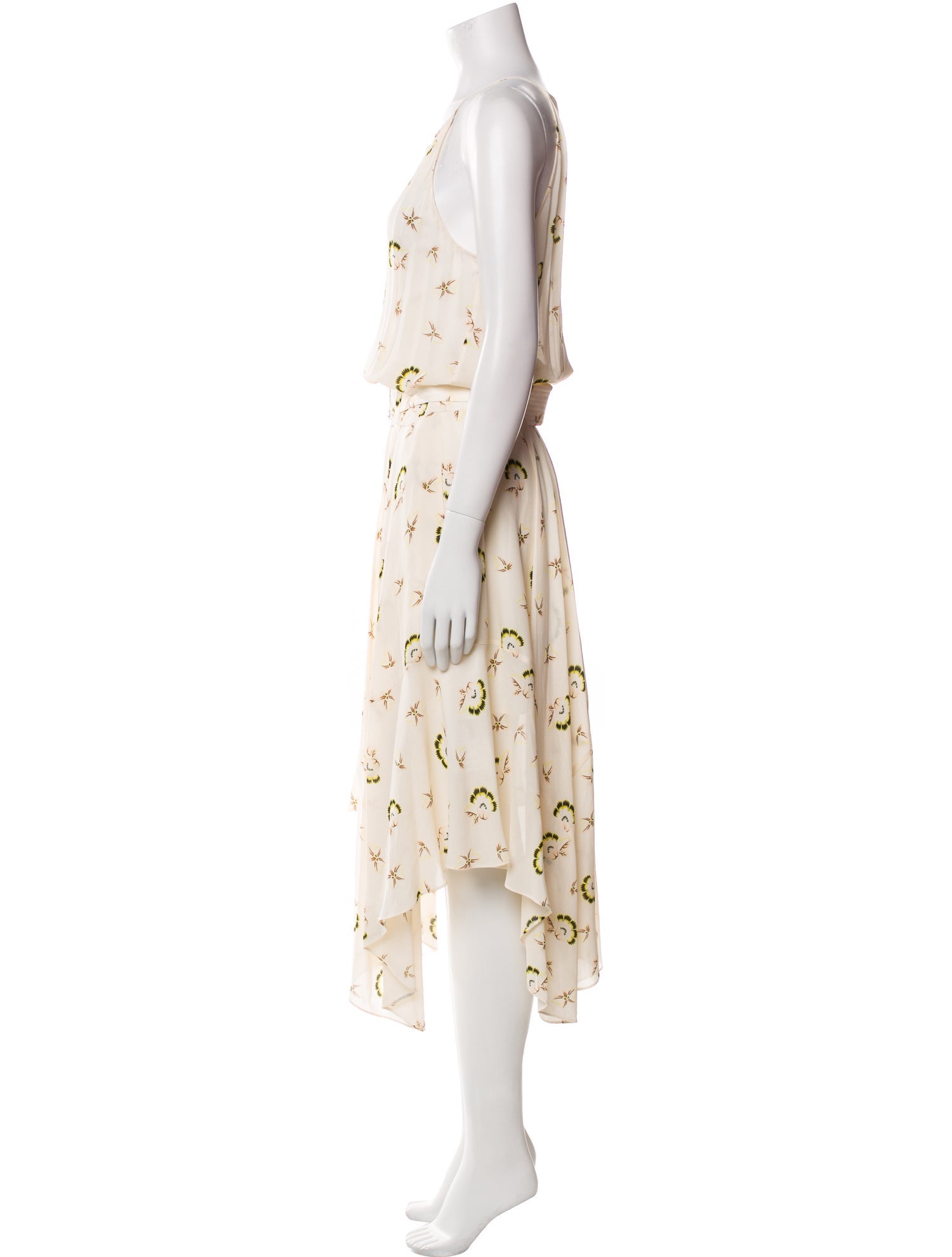 A.L.C. Silk Midi Length Dress