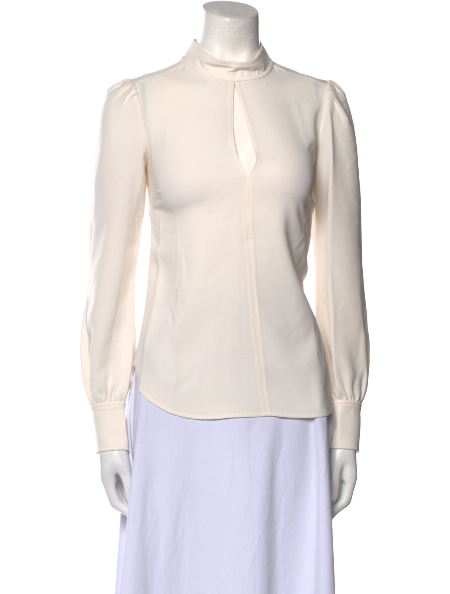 A.L.C. Mock Neck Long Sleeve Blouse