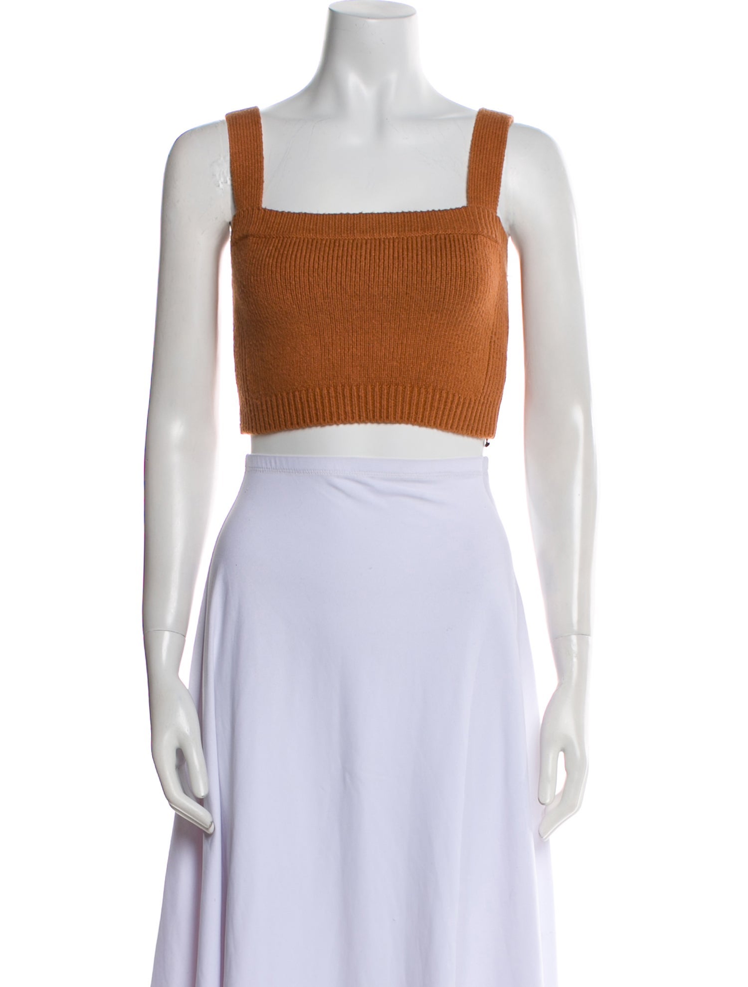 A.L.C. Square Neckline Sleeveless Crop Top