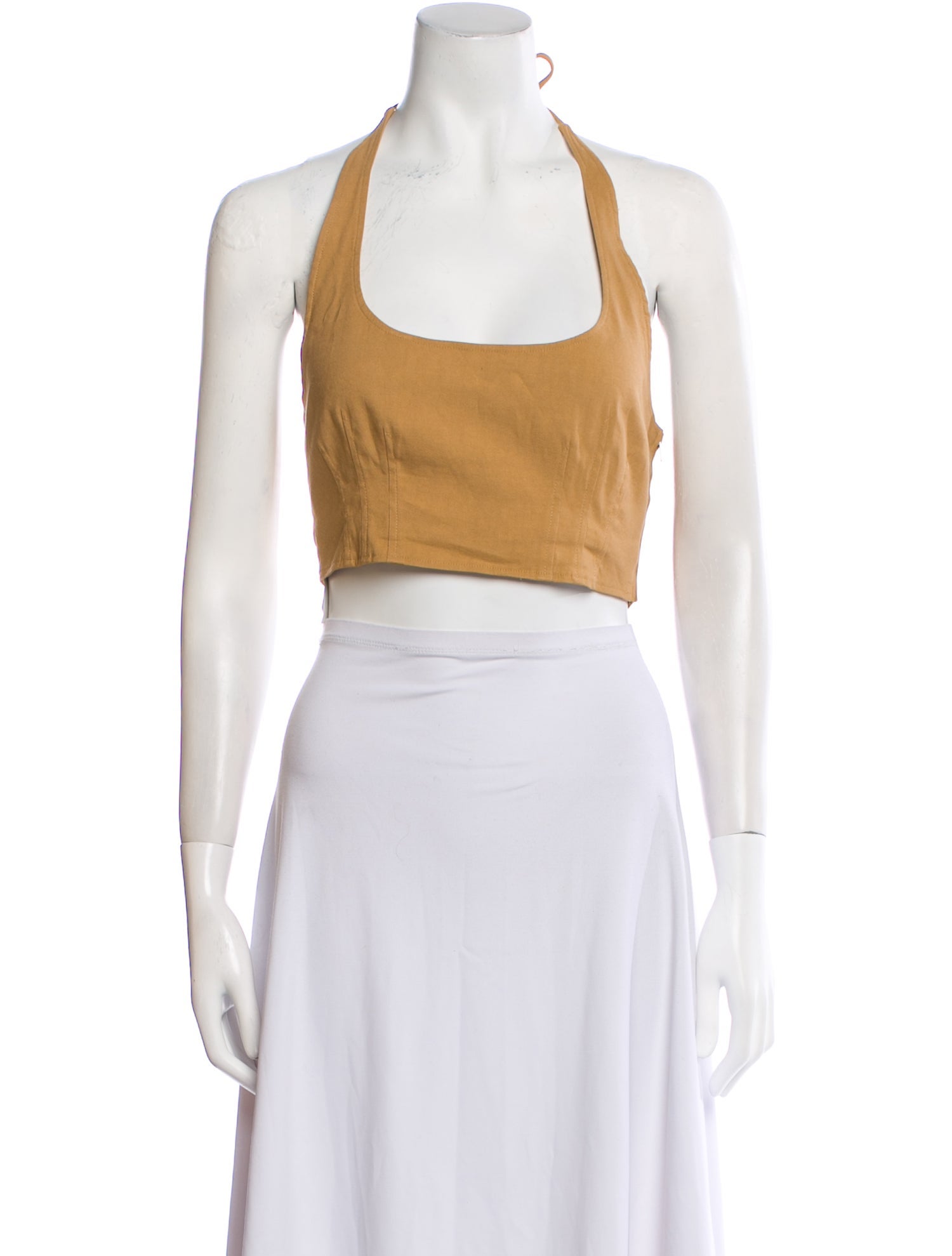 A.L.C. Halterneck Sleeveless Crop Top