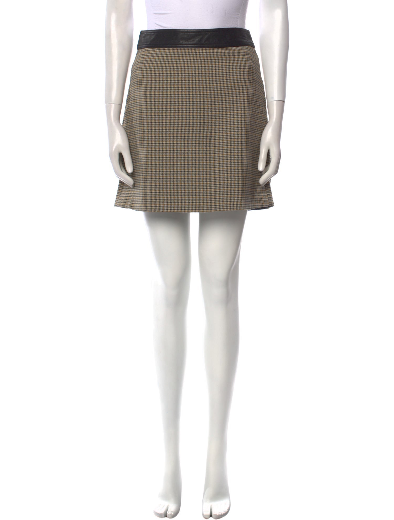 A.L.C. Plaid Print Mini Skirt