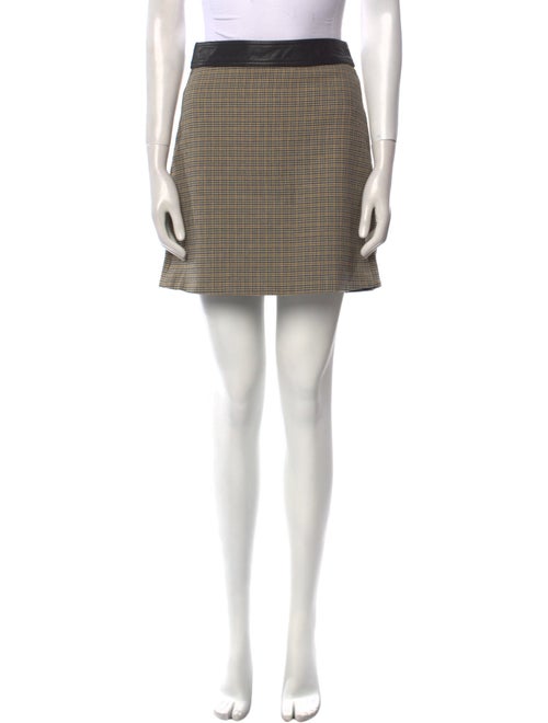 A.L.C. Plaid Print Mini Skirt