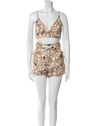 A.L.C. Linen Printed Short Set
