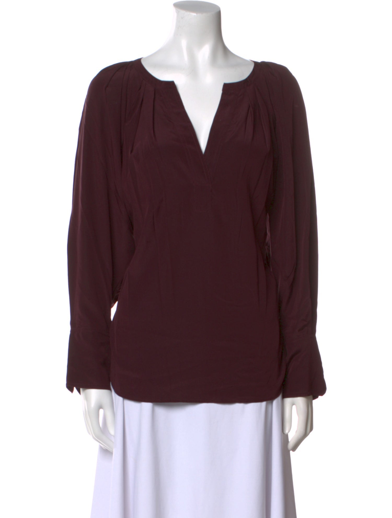 A.L.C. Silk V-Neck Blouse