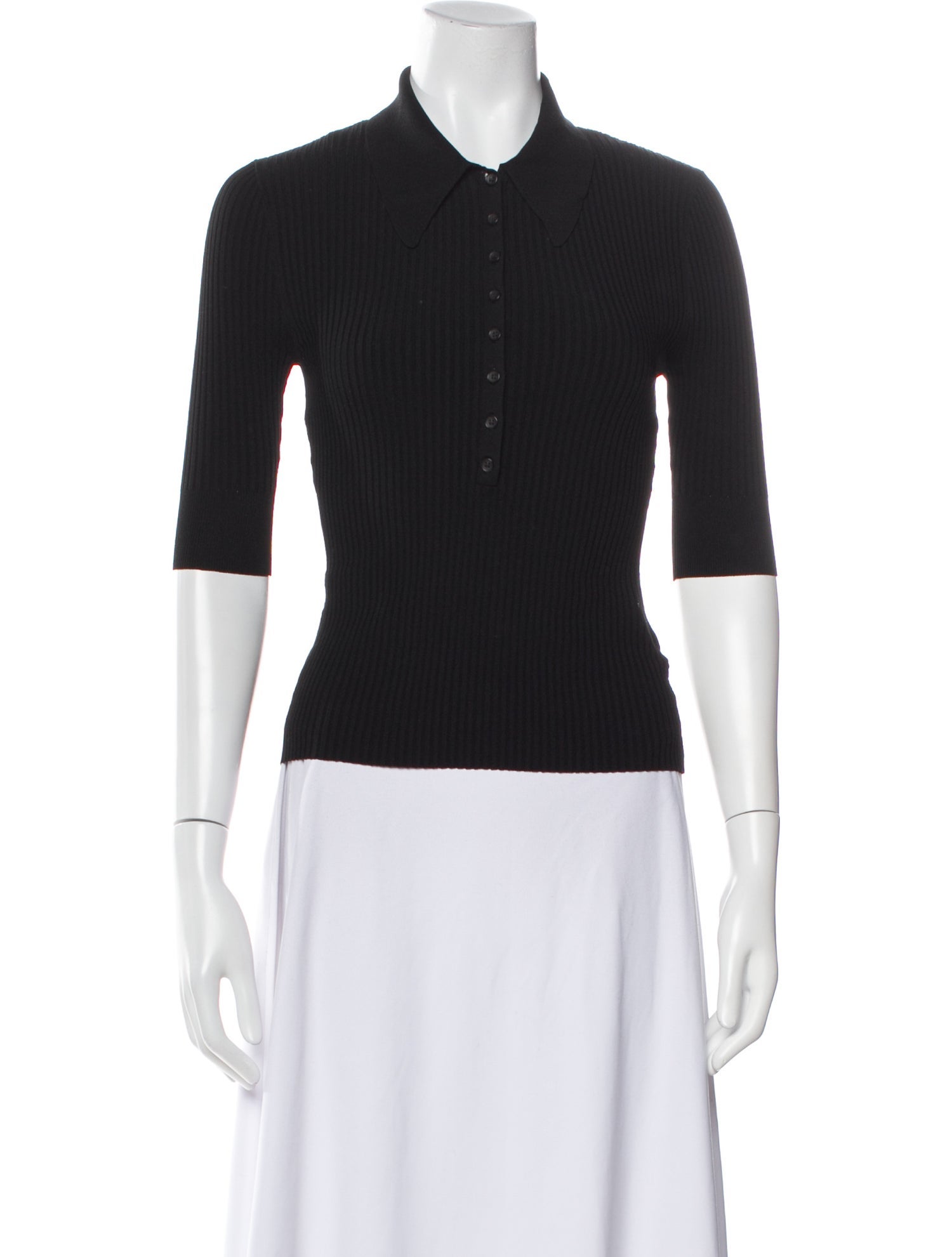 A.L.C. Three-Quarter Sleeve Polo