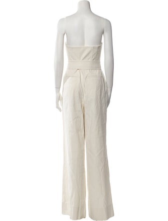 A.L.C. Linen Strapless Jumpsuit