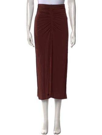 A.L.C. Pleated Accents Midi Length Skirt