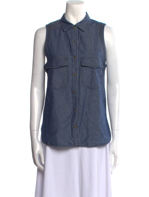 A.L.C. Sleeveless Button-Up Top