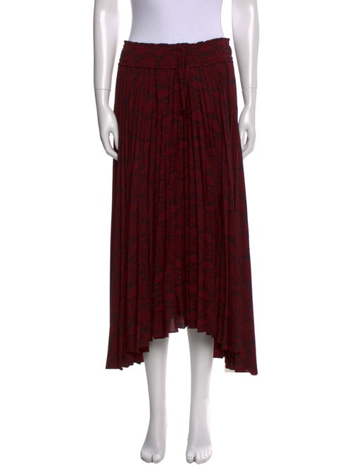 A.L.C. Floral Print Midi Length Skirt