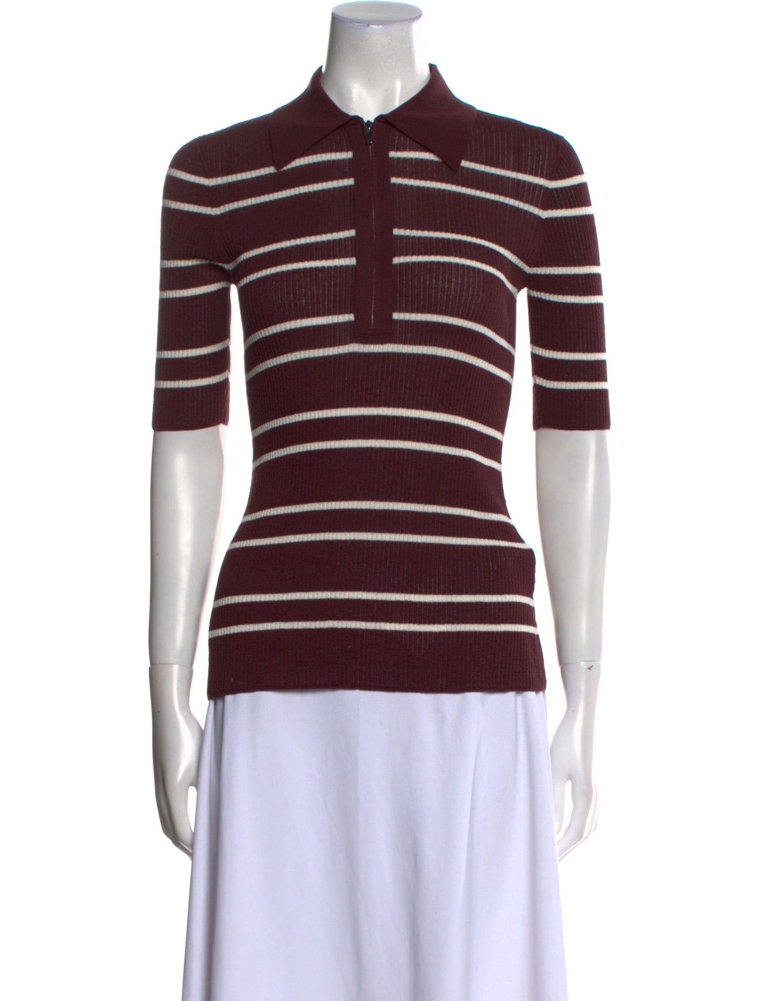 A.L.C. Striped Short Sleeve Polo w/ Tags