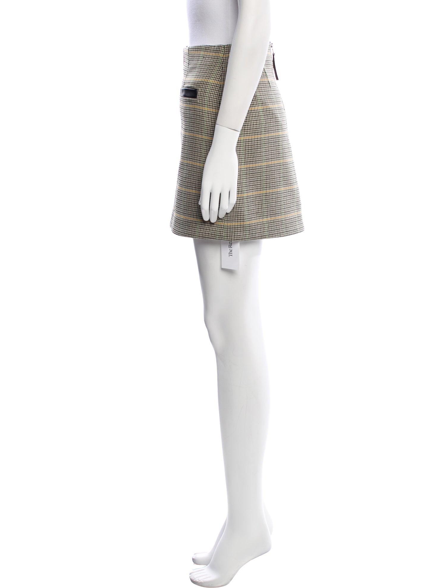A.L.C. Plaid Print Mini Skirt