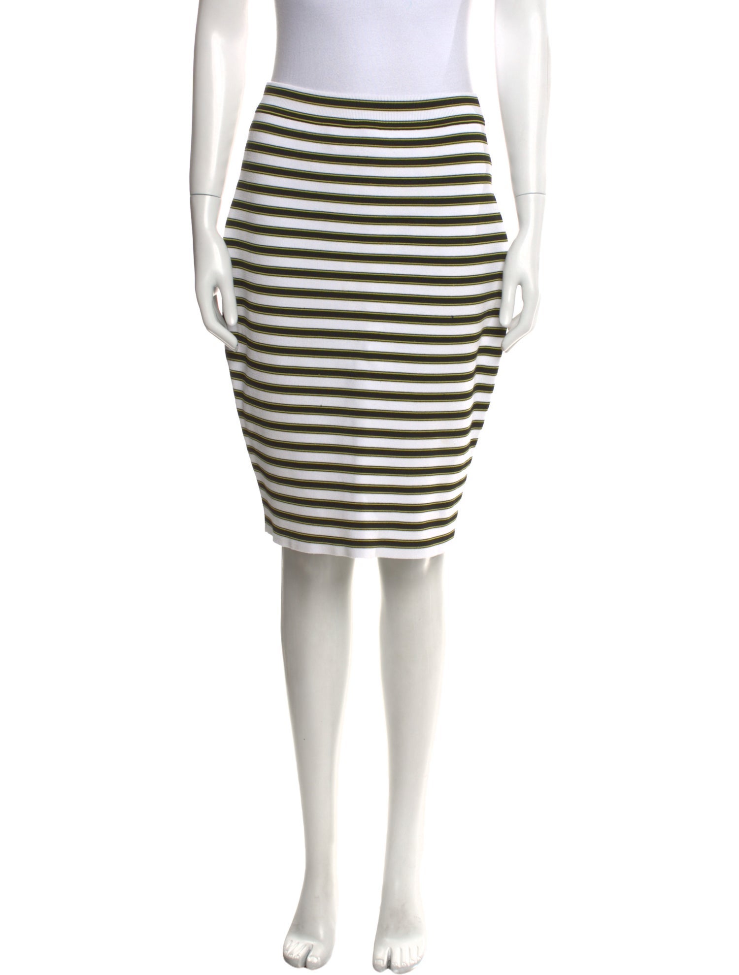 A.L.C. Striped Knee-Length Skirt