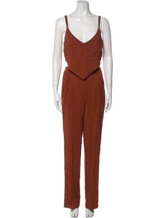 A.L.C. V-Neck Jumpsuit