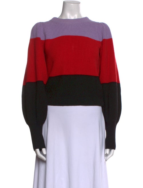 A.L.C. Wool Colorblock Pattern Sweater