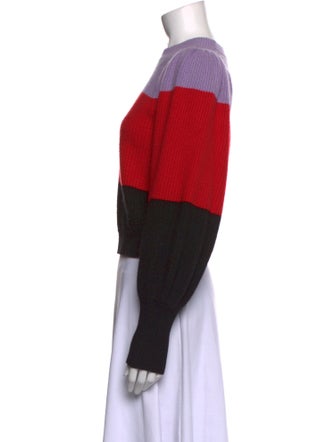 A.L.C. Wool Colorblock Pattern Sweater
