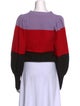 A.L.C. Wool Colorblock Pattern Sweater
