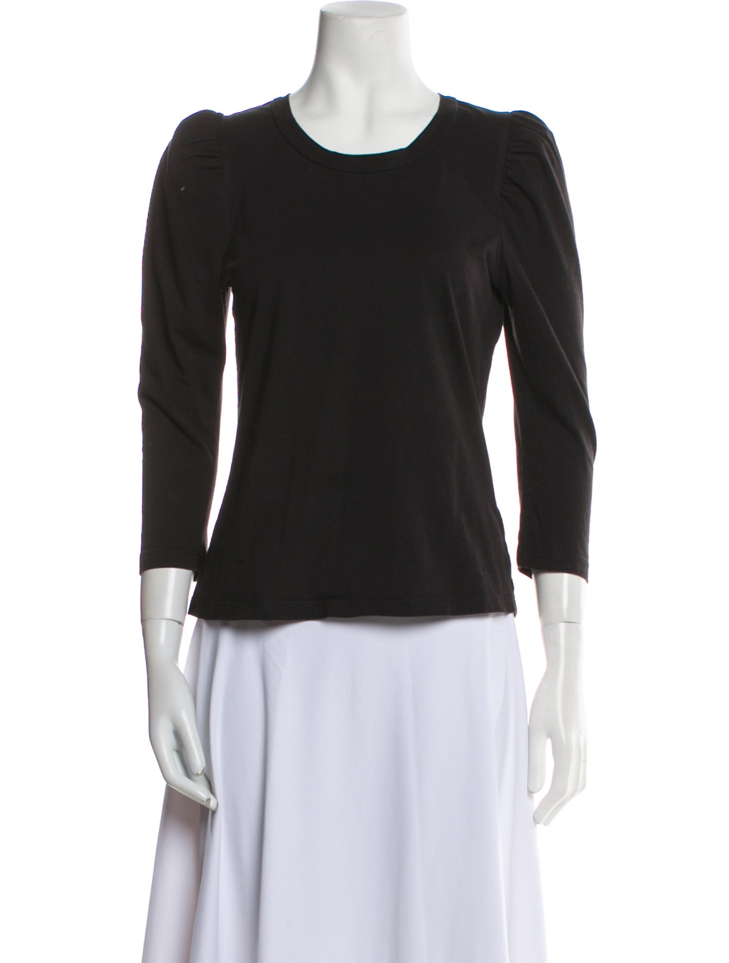 A.L.C. Scoop Neck Three-Quarter Sleeve Top