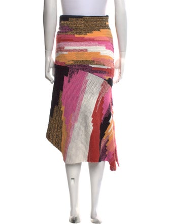 A.L.C. Printed Midi Length Skirt