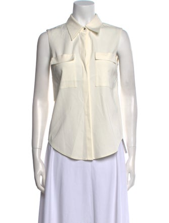 A.L.C. Sleeveless Button-Up Top