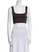 A.L.C. Square Neckline Sleeveless Crop Top