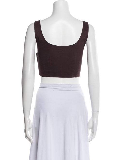 A.L.C. Square Neckline Sleeveless Crop Top