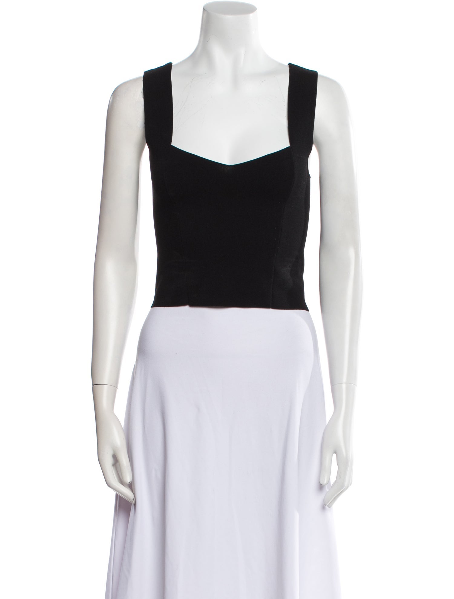 A.L.C. Square Neckline Sleeveless Crop Top