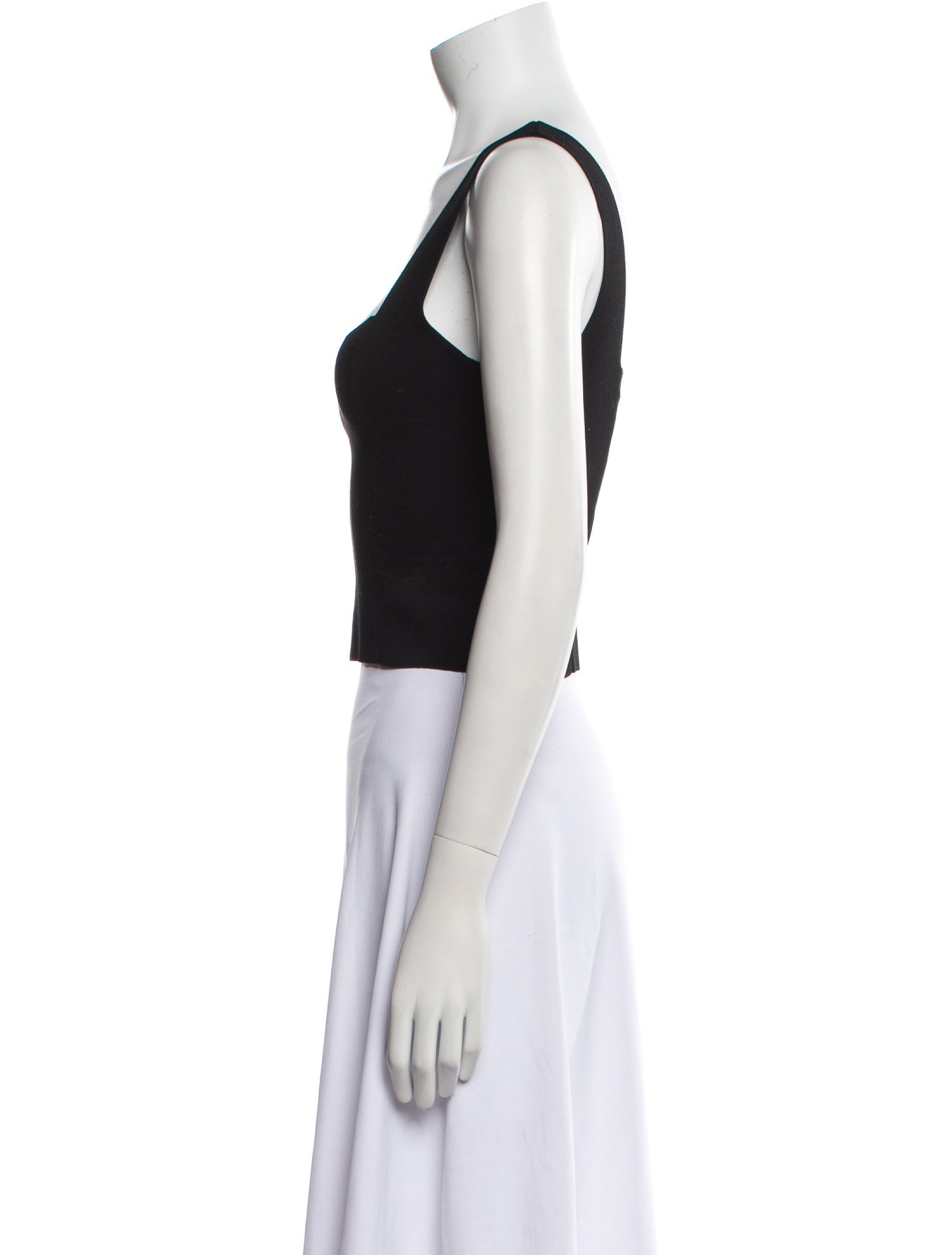 A.L.C. Square Neckline Sleeveless Crop Top