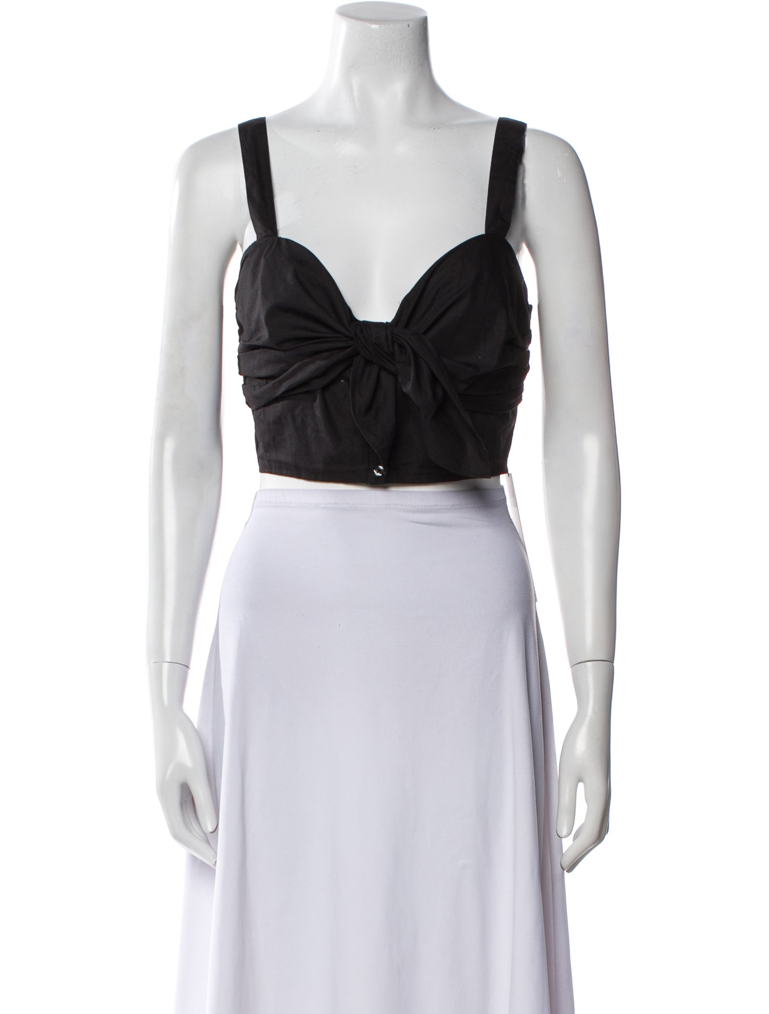 A.L.C. V-Neck Sleeveless Crop Top