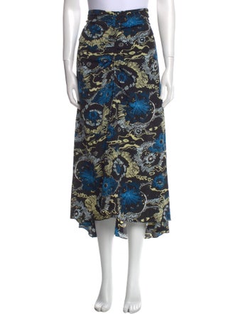 A.L.C. Silk Midi Length Skirt