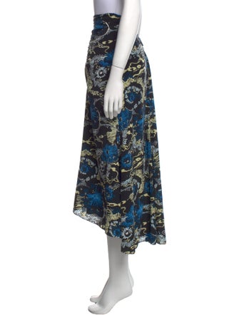 A.L.C. Silk Midi Length Skirt