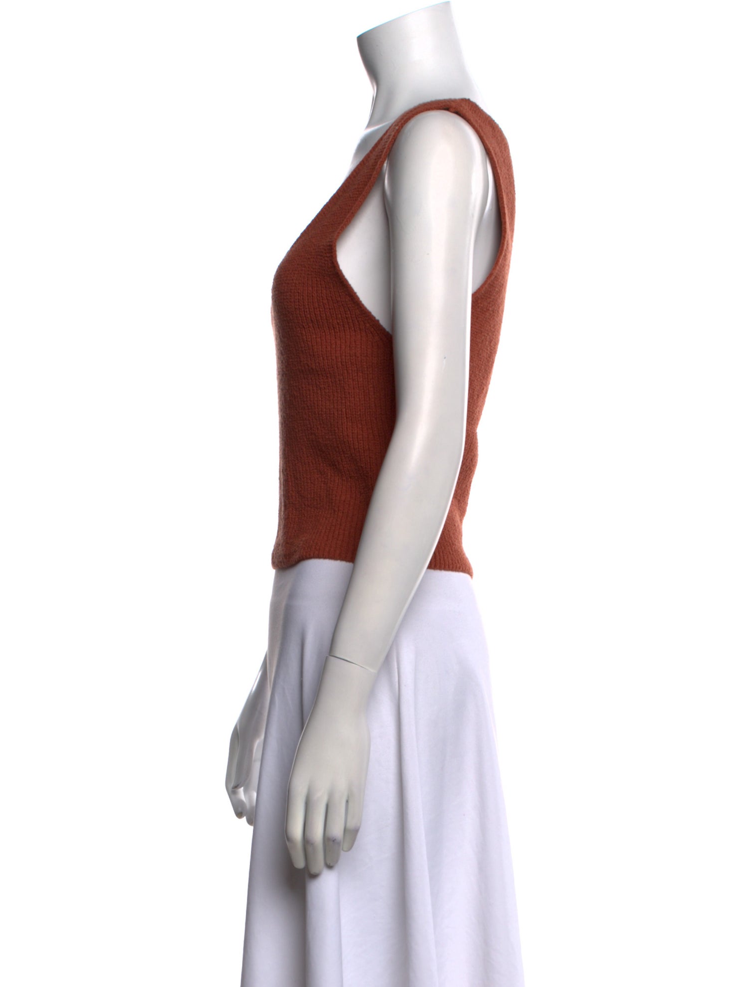 A.L.C. V-Neck Sleeveless Crop Top