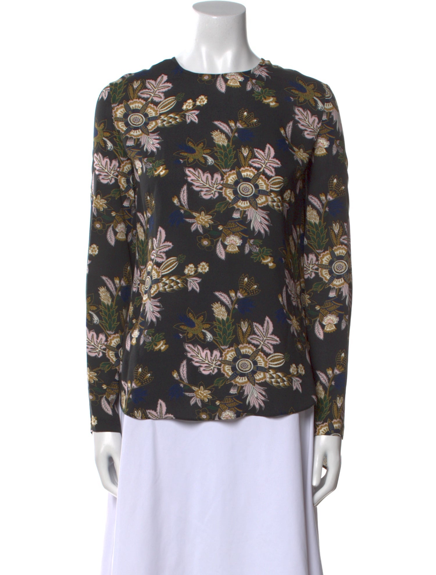 A.L.C. Silk Floral Print Blouse