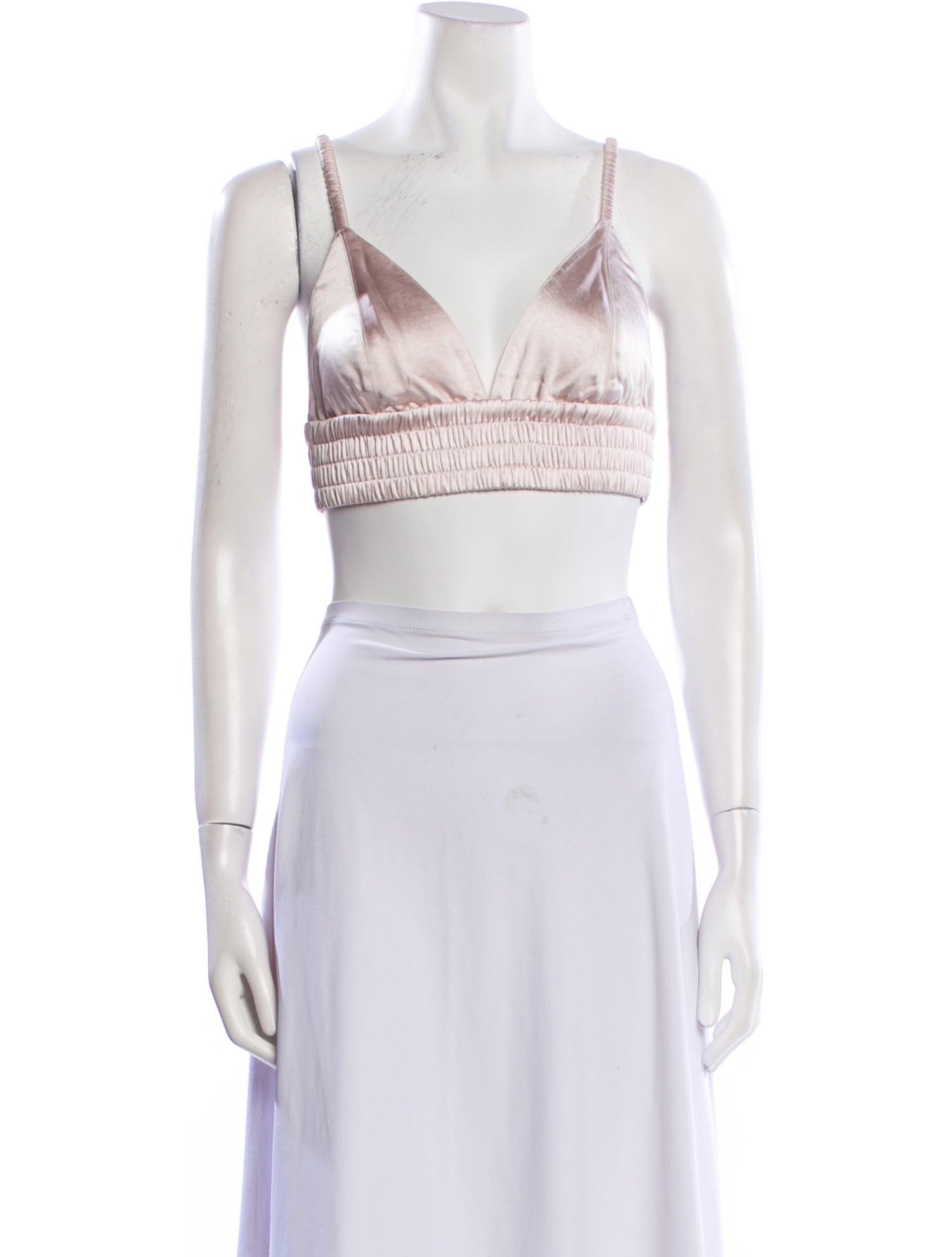 A.L.C. V-Neck Sleeveless Crop Top