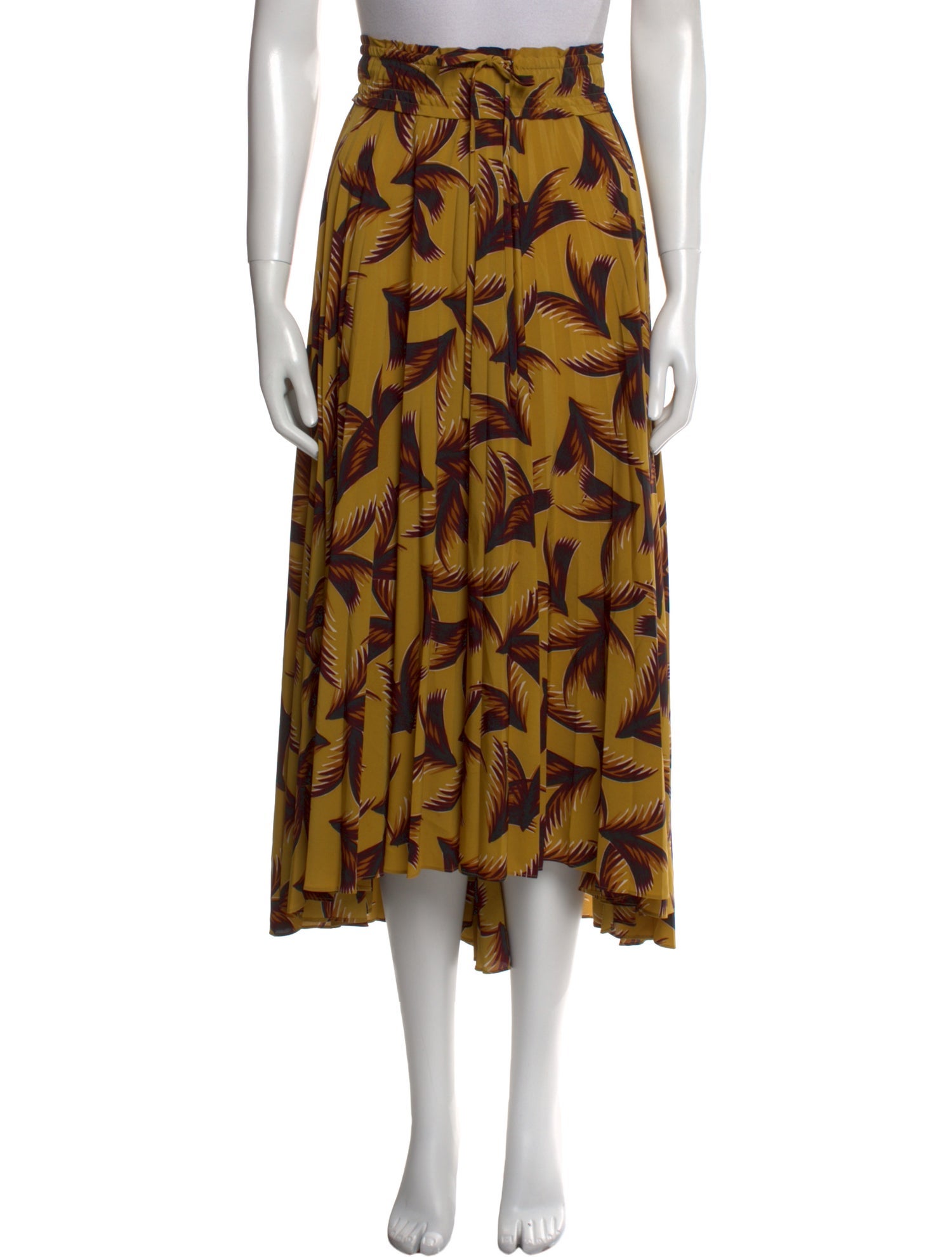 A.L.C. Printed Midi Length Skirt