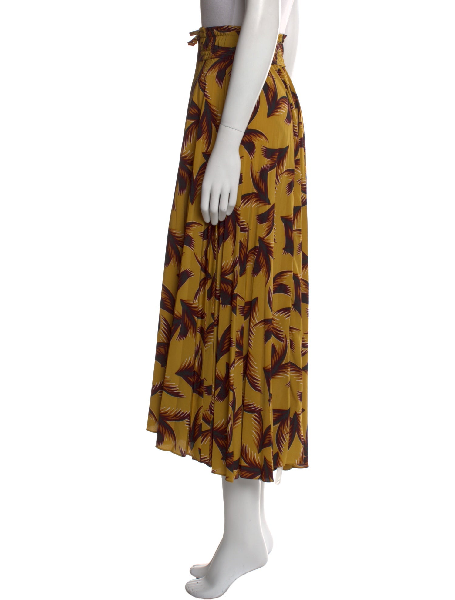 A.L.C. Printed Midi Length Skirt