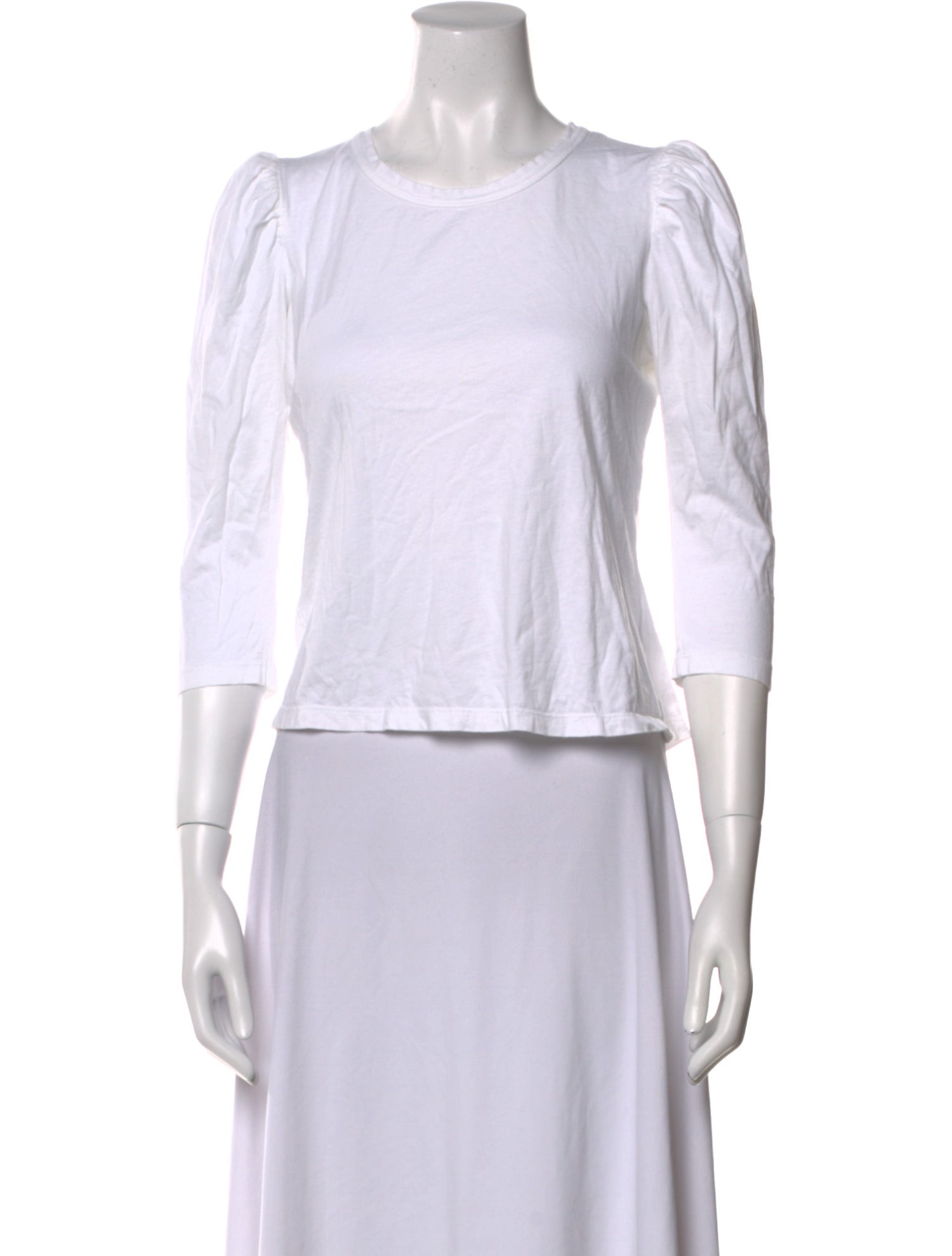 A.L.C. Bateau Neckline Three-Quarter Sleeve Top