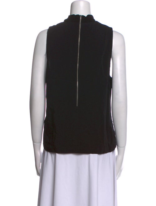 A.L.C. Lace Pattern Mock Neck Blouse