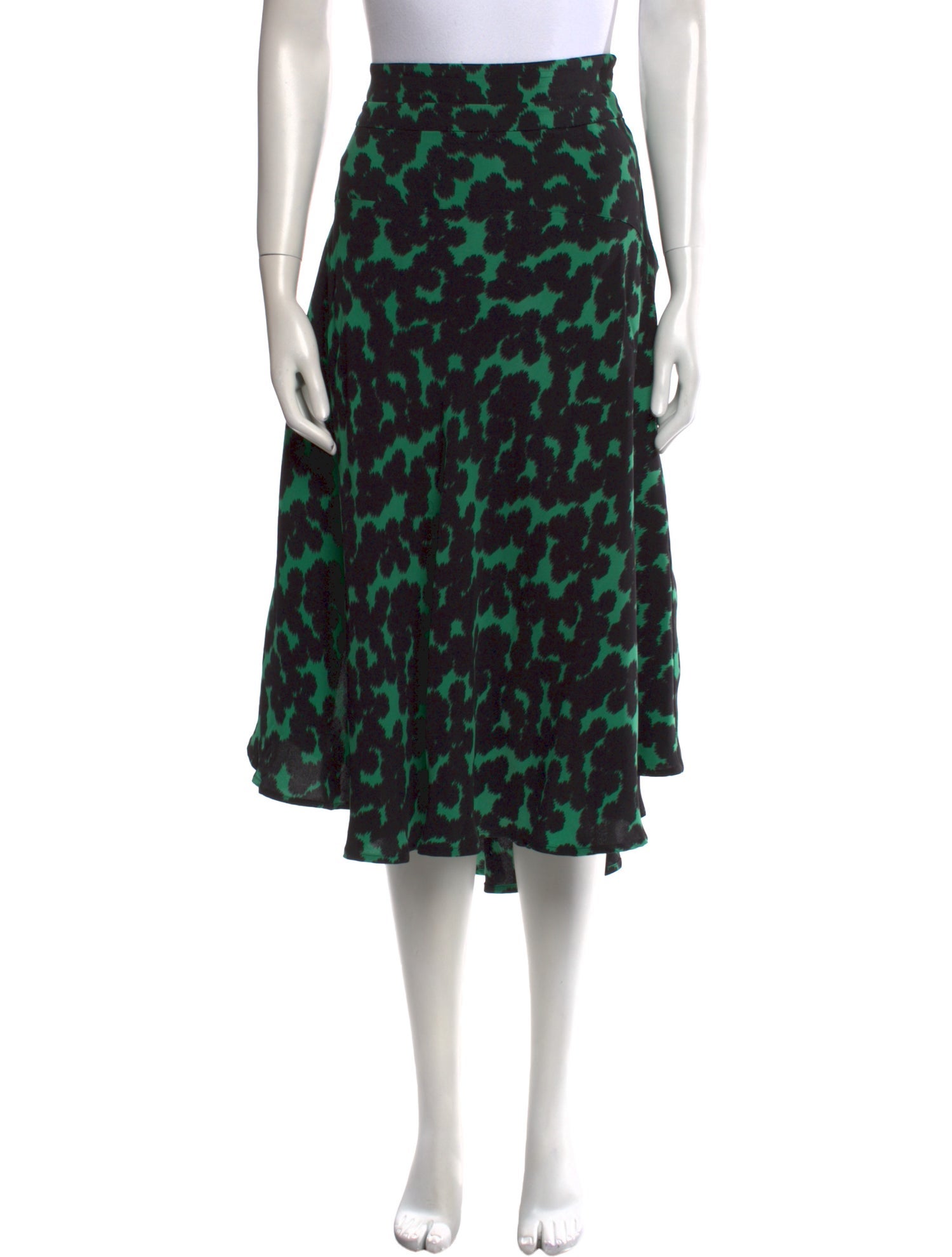 A.L.C. Silk Midi Length Skirt