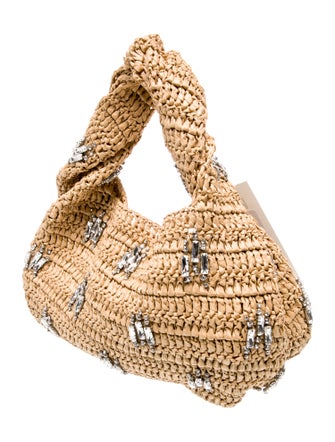 A.L.C. Raffia Top Handle Bag