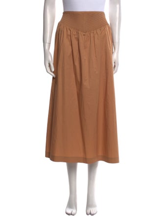 A.L.C. Ruffle Embellishment Midi Length Skirt