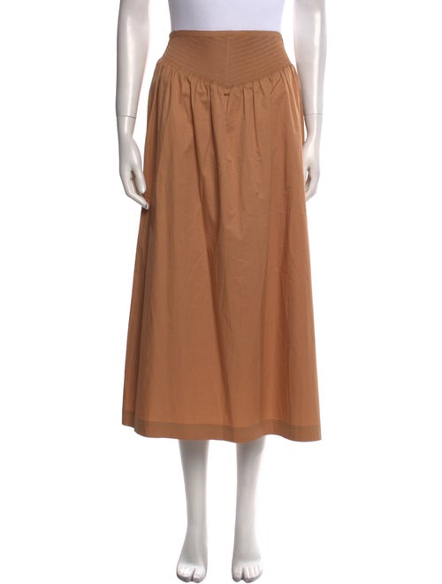 A.L.C. Ruffle Embellishment Midi Length Skirt