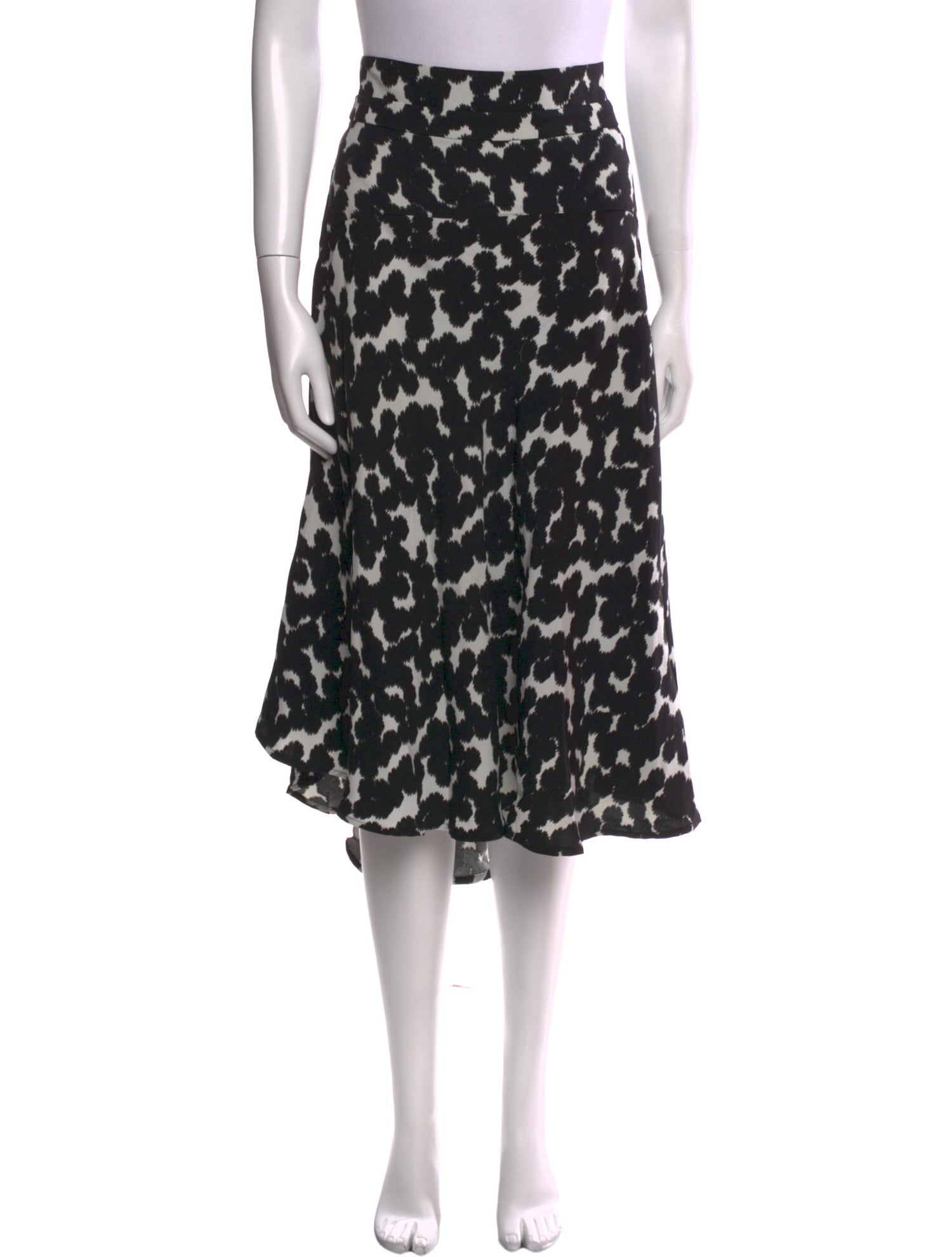 A.L.C. Silk Midi Length Skirt