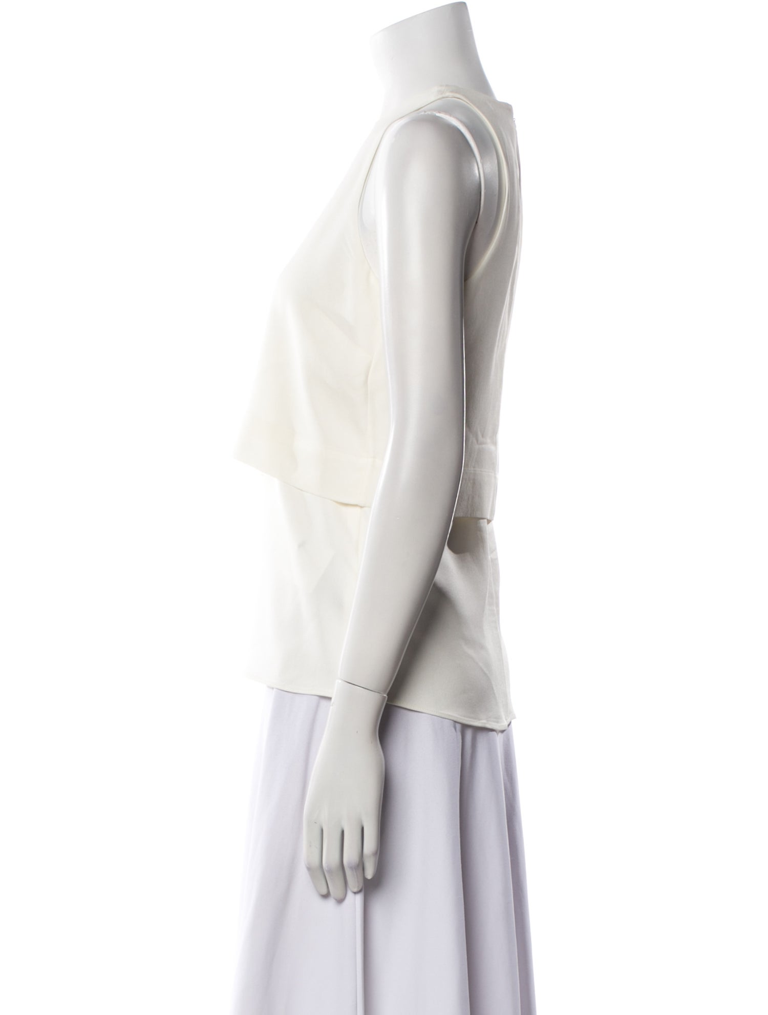 A.L.C. Crew Neck Sleeveless Blouse