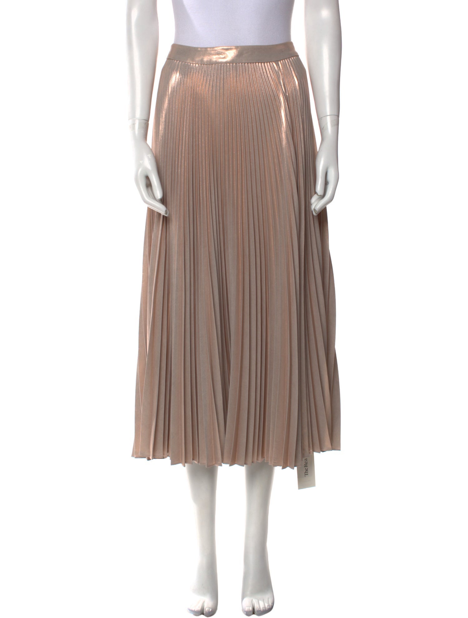 A.L.C. Pleated Accents Midi Length Skirt